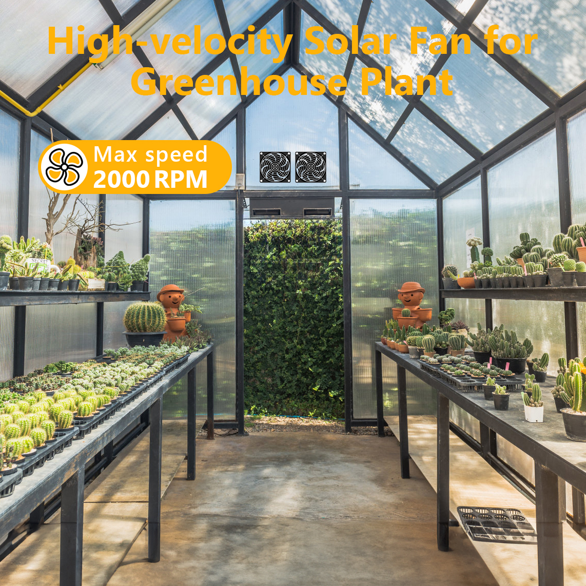 NewKoor Solar Powered Fans for Greenhouse, Chicken Coop, Shed, Pet Houses - Image 5